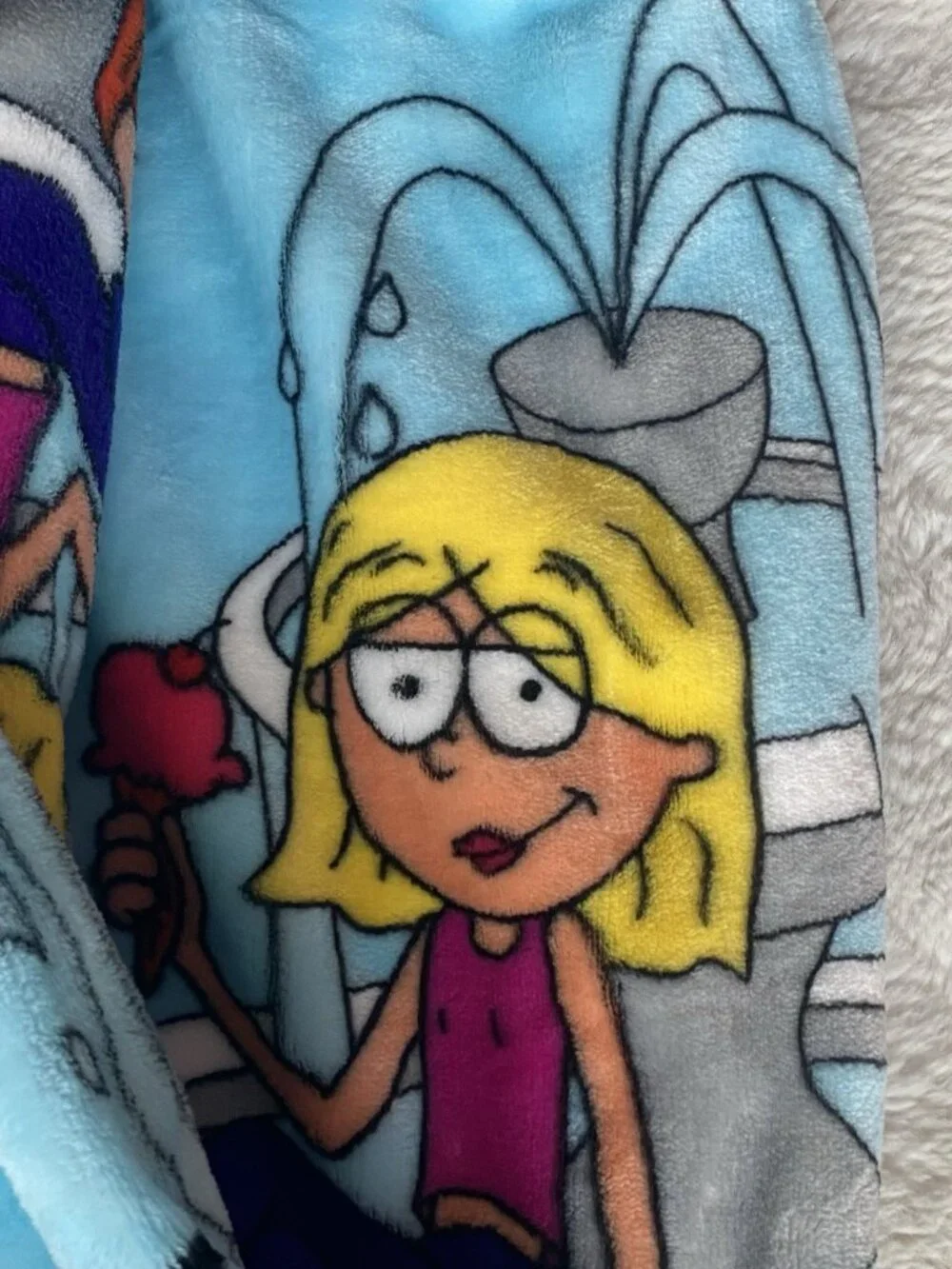 Disney' Lizzie McGuire Plush Soft  Throw Blanket 50” X 70”‎ Blue NEW